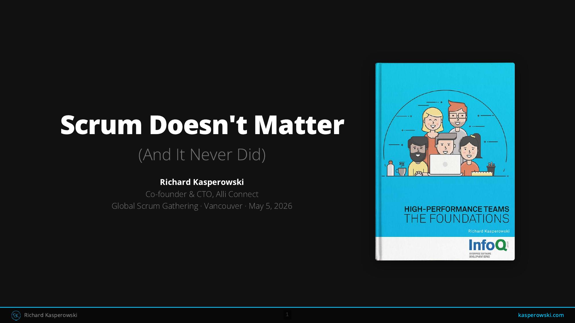 Scrum Doesn’t Matter — keynote slides preview